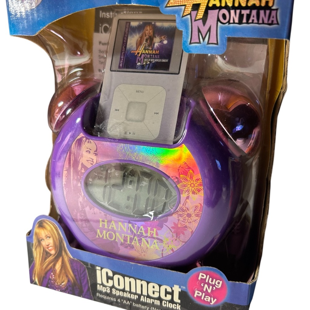 Hannah Montana iConnect MP3 Speaker Alarm Clock